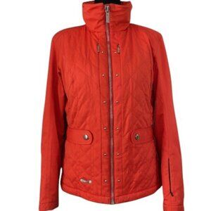 VINTAGE Y2K Spyder Xtl 10000 Ski Snowboard Winter Jacket Coat Coral Orange Sz 8